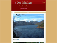 Tablet Screenshot of agreatlakeescape.com